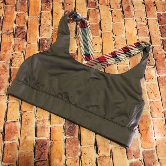 Roxy Other - Gray & Plaid Roxy Sports Bra